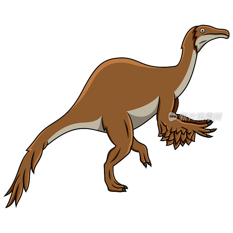 Cartoon Deinocheirus